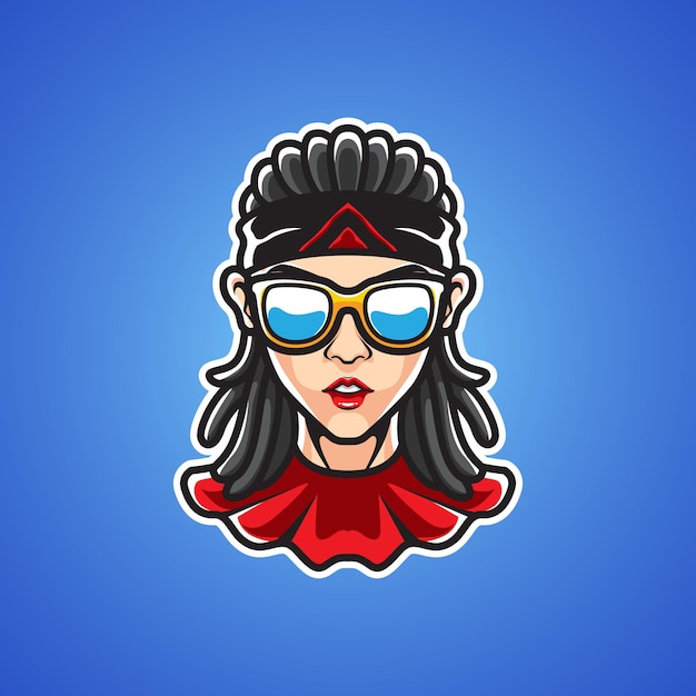 LOGOTIPO DEPORTIVO LADY ROCK STAR