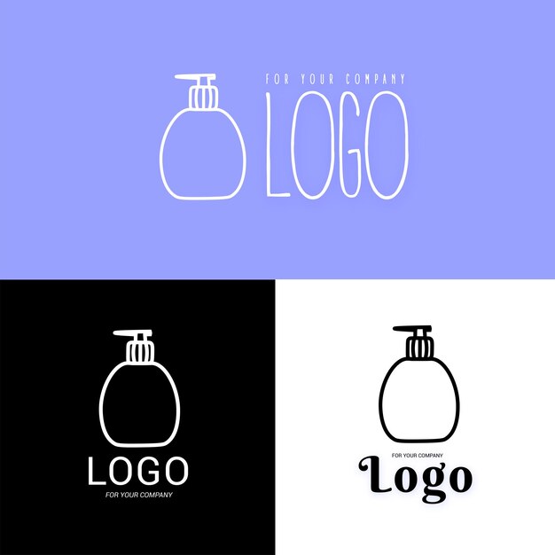 Logotipo de desinfectante antiséptico Icono de lavado de manos para diseño web o ilustración vectorial aislada de la empresa