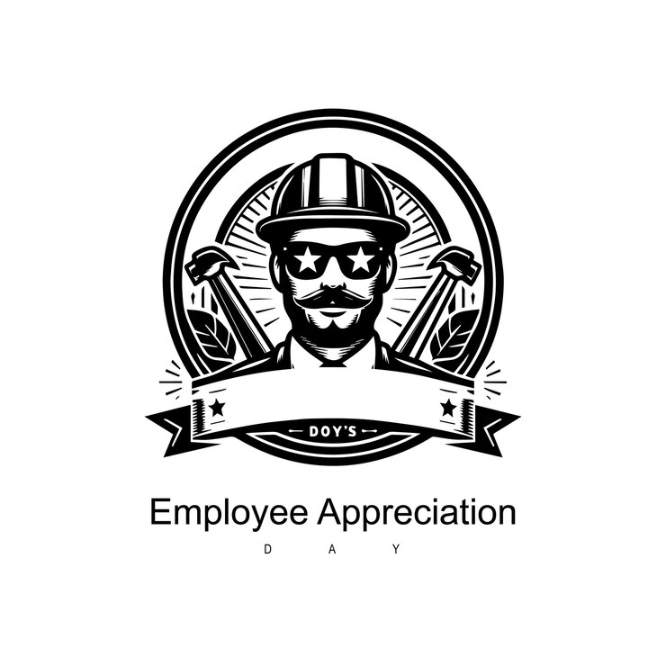 Vector el logotipo del día de aprecio de los empleados de vector