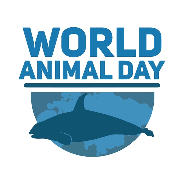 Vector logotipo día mundial de los animales 187