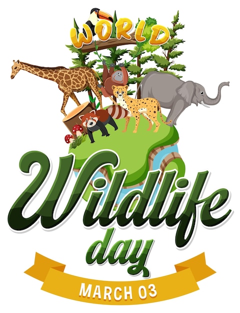 logotipo del día mundial de la vida silvestre