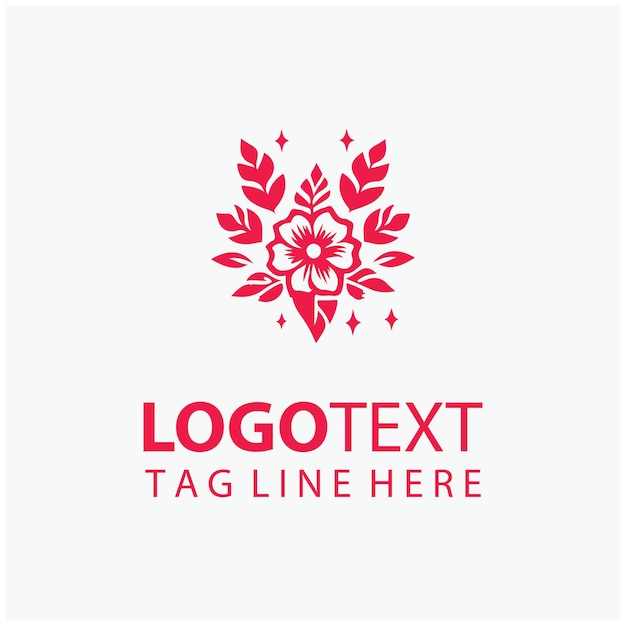 El logotipo del diamante floral
