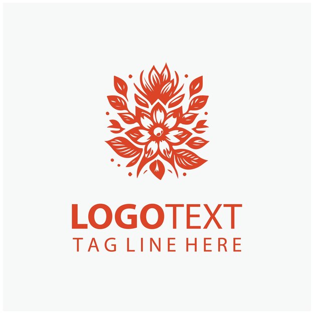 El logotipo del diamante floral