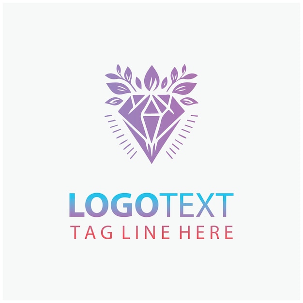 El logotipo del diamante floral