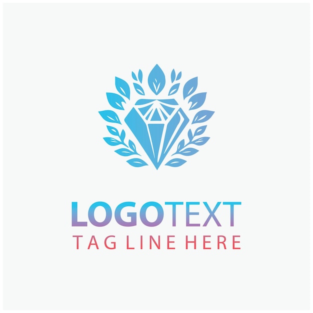 El logotipo del diamante floral