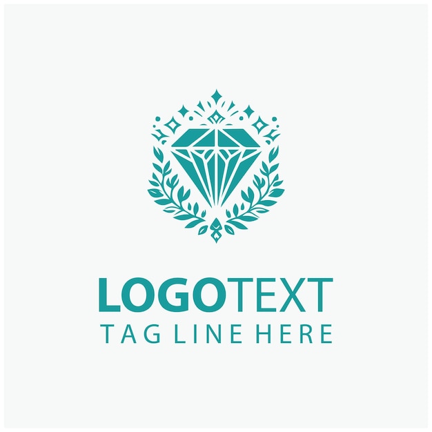 El logotipo del diamante floral