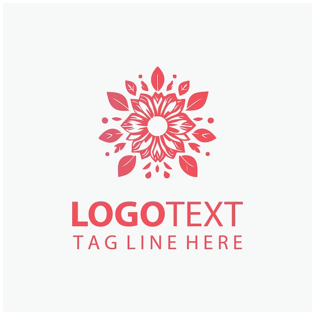 El logotipo del diamante floral