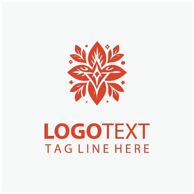 El logotipo del diamante floral