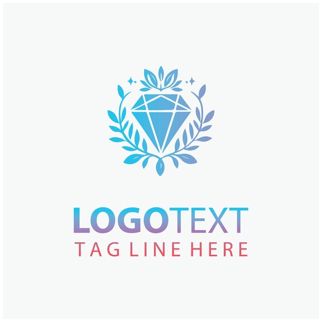 El logotipo del diamante floral