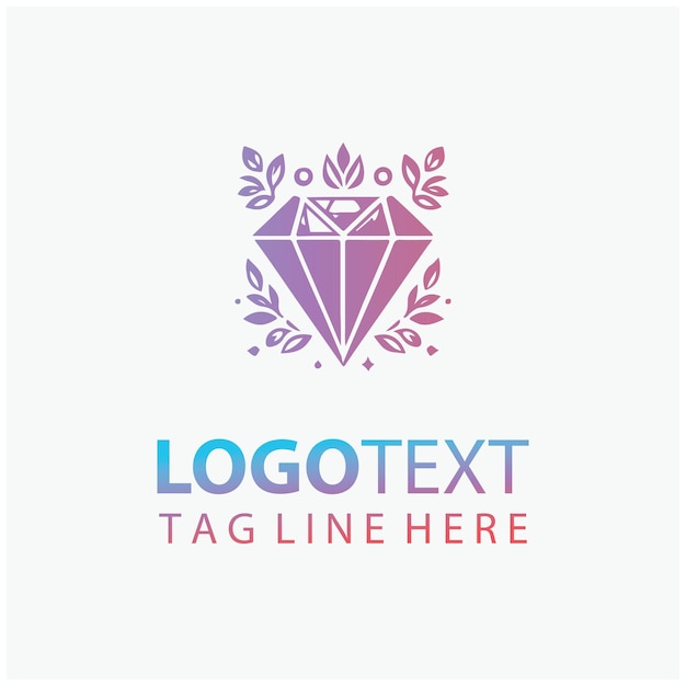 El logotipo del diamante floral