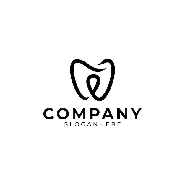 logotipo de diente dental