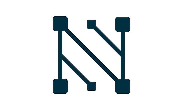 Logotipo digital del monograma N