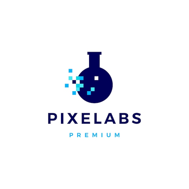 Logotipo digital de pixel labs