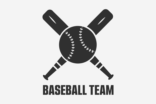 Vector el logotipo dinámico del béisbol diseña los logotipos creativos de los equipos de béisbol