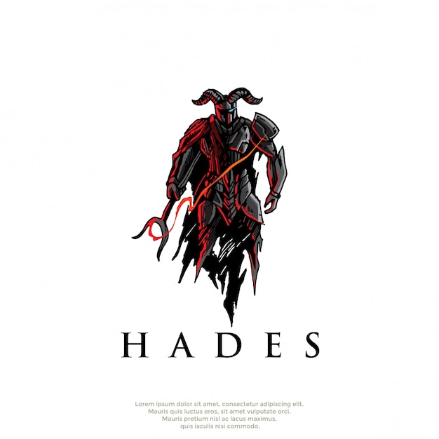 logotipo del dios griego hades