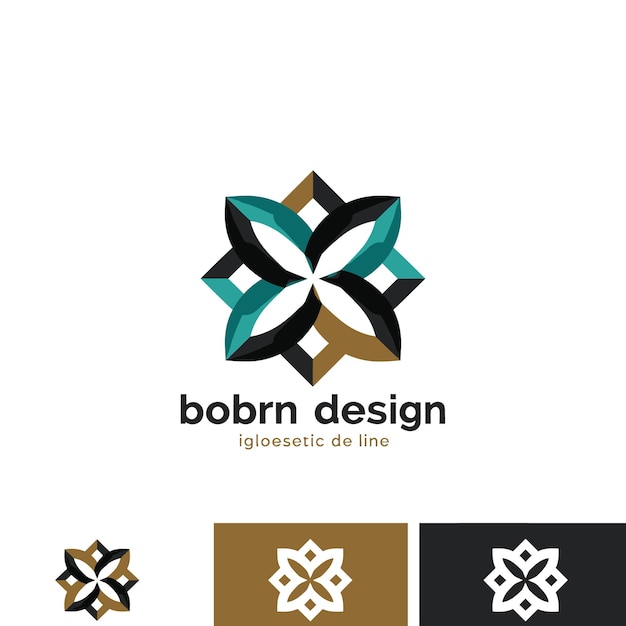 El logotipo de diseño de Bobrn