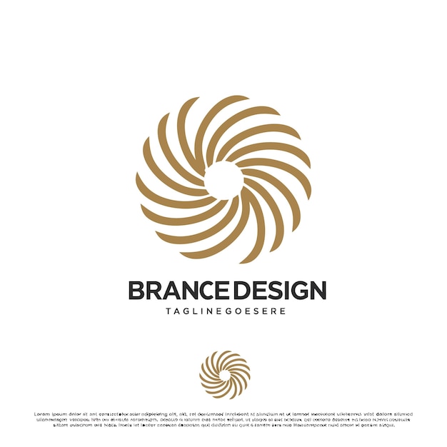 El logotipo de diseño de Brance