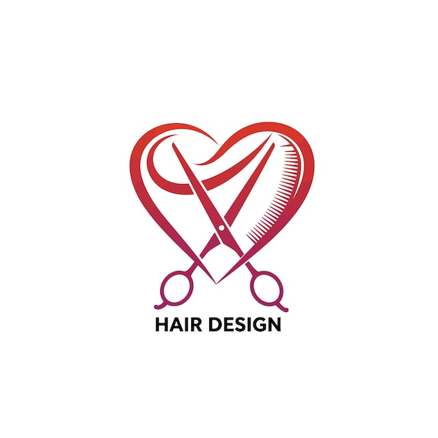 El logotipo del diseño del cabello