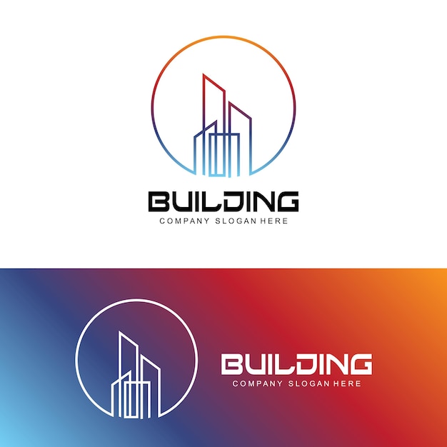 Logotipo de diseño de hogar Logotipo de edificio Icono de empresa de propiedad y construcción