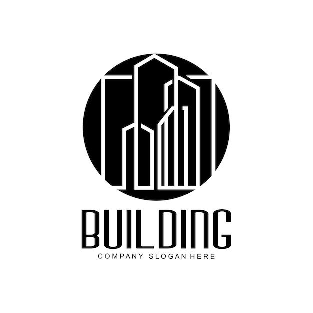 Logotipo de diseño de hogar Logotipo de edificio Icono de empresa de propiedad y construcción