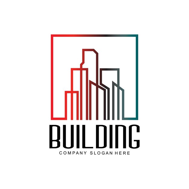 Logotipo de diseño de hogar Logotipo de edificio Icono de empresa de propiedad y construcción