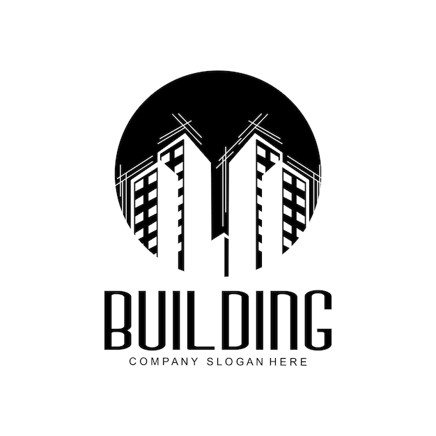 Logotipo de diseño de hogar Logotipo de edificio Icono de empresa de propiedad y construcción