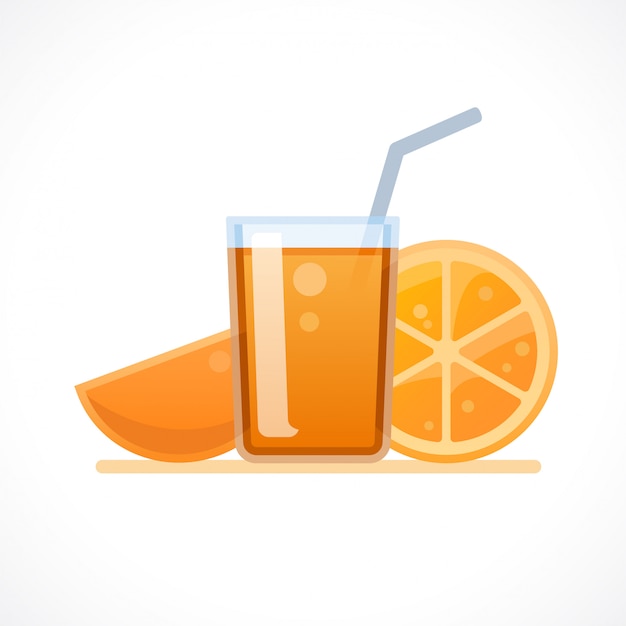 Logotipo de diseño de jugo de naranja