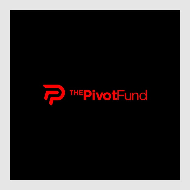 Logotipo de diseño de letra inicial pf
