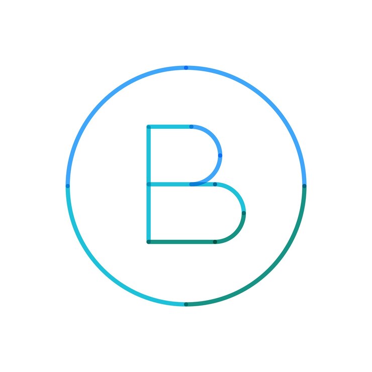 Vector logotipo de diseño de línea mínima