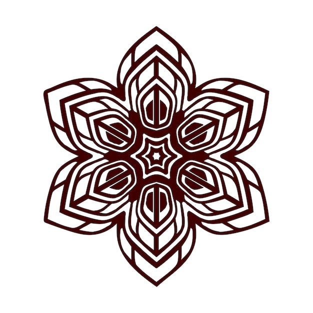logotipo de diseño de mandala de lujo
