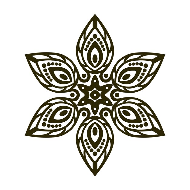 logotipo de diseño de mandala de lujo
