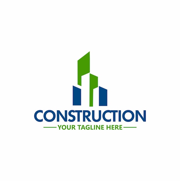 Logotipo de diseño de nueva construcción de construcción