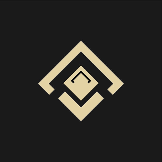 Logotipo de diseño plano vectorial para la industria