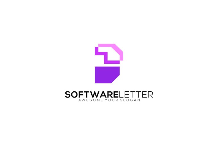 Vector logotipo de diseño de plantilla vectorial de letra b