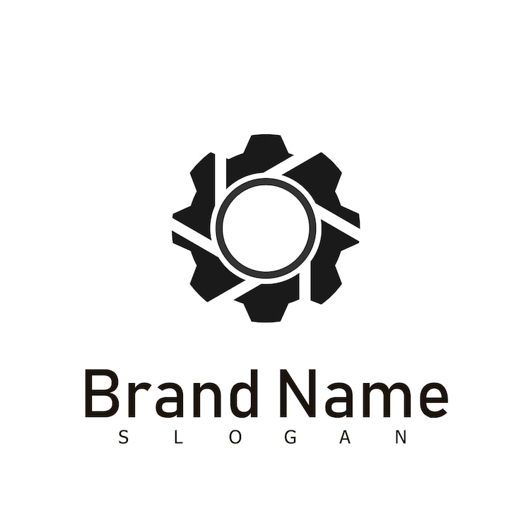 Vector logotipo de diseño de plantilla de vektor engranaje