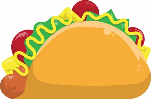 El logotipo del diseño de taco