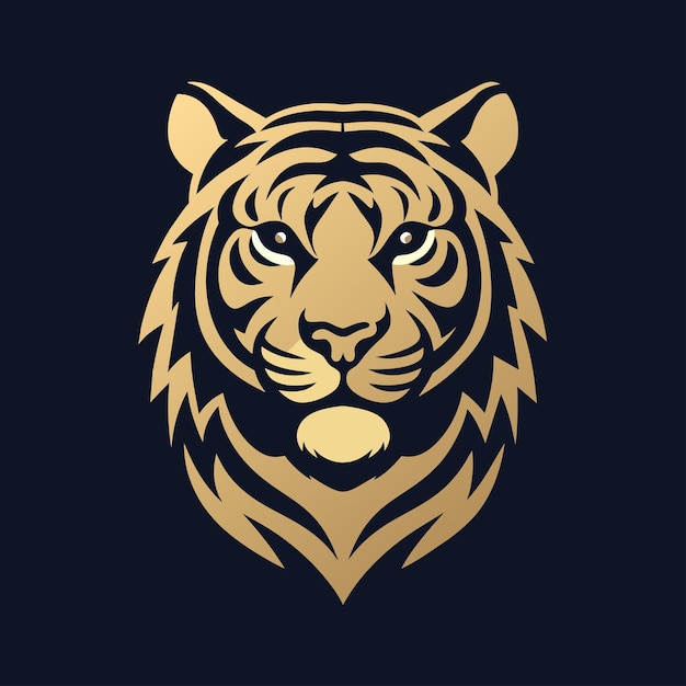 El logotipo del diseño del vector tigre