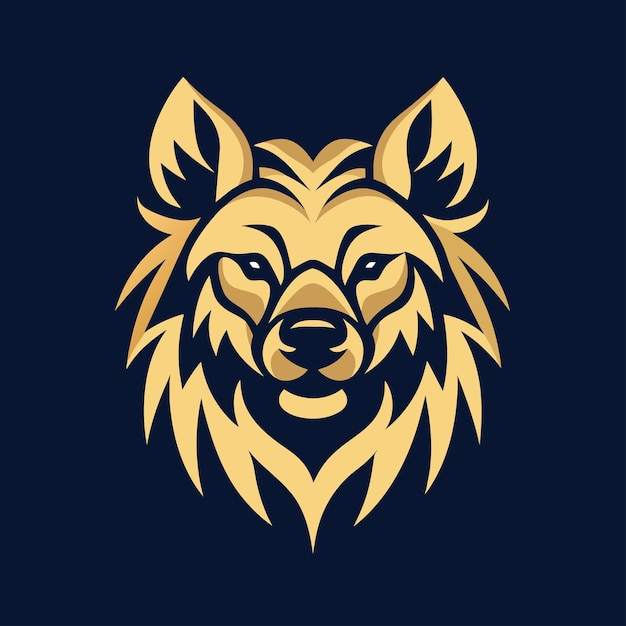 logotipo de diseño vectorial de lobo