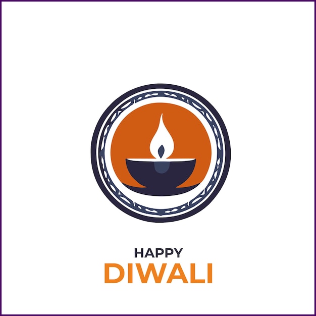 Logotipo de Diwali un logotipo para evento o marca de diwali