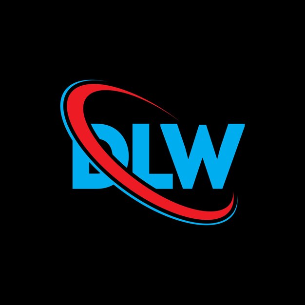 Logotipo de DLW DLW letra DLW diseño de logotipo de letra Iniciales Logotipo DLW vinculado con círculo y mayúscula Logotipo de monograma DLW tipografía para negocios tecnológicos y marca inmobiliaria
