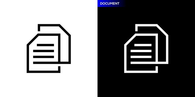 Logotipo del documento Asignación de papel del libro de hojas Estampa de diseño del símbolo del icono EPS 10