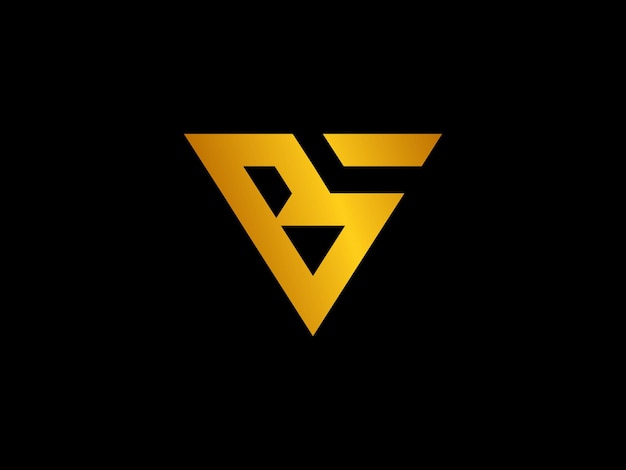 Logotipo dorado y negro con la letra bf