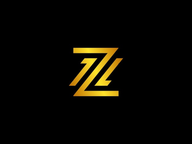 Logotipo dorado y negro con el título 'zz'