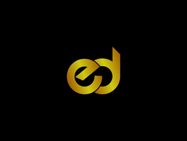 Logotipo dorado con el título 'ed'
