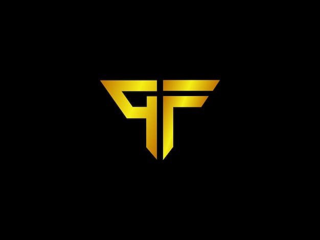 Logotipo dorado con el título 'f'