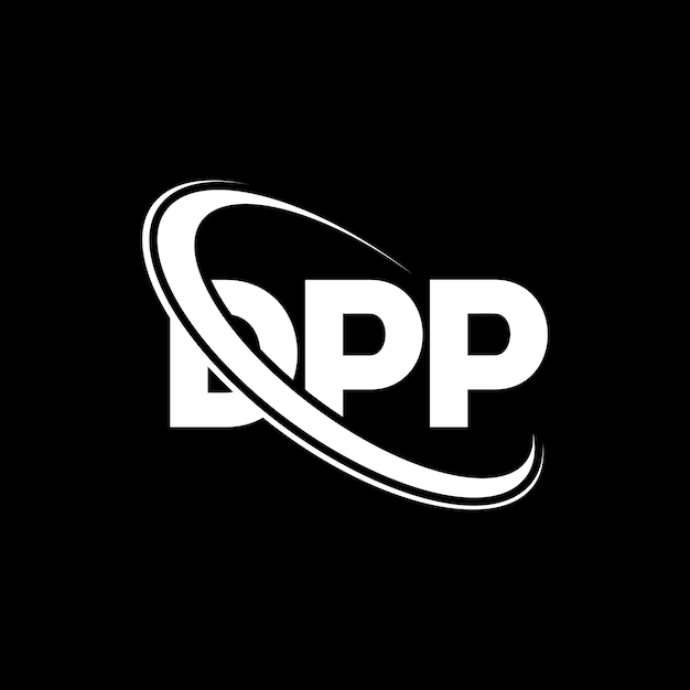 Logotipo DPP DPP letra DPP letra diseño de logotipo Iniciales Logotipo DDP vinculado con círculo y mayúscula logotipo DPP tipografía para negocios de tecnología y marca inmobiliaria