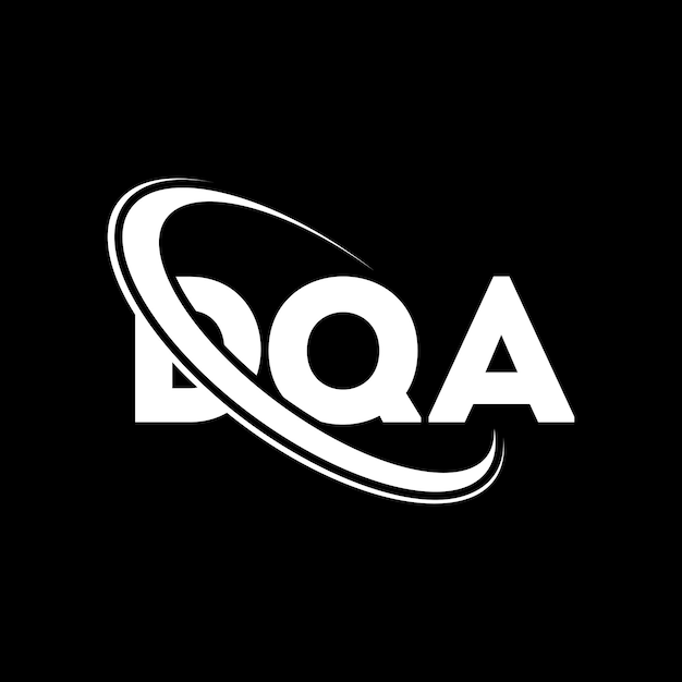 Logotipo DQA DQA letra DQA diseño de logotipo de letra Iniciales DQA logotipo vinculado con círculo y mayúscula logotipo de monograma DQA tipografía para negocios de tecnología y marca inmobiliaria