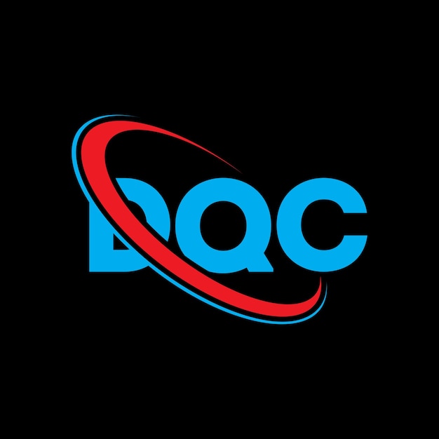 Logotipo de DQC Diseño de logotipo de letra DQC Iniciales Logotipo DQC vinculado con círculo y mayúscula Logotipo de monograma DQC tipografía para negocios tecnológicos y marca inmobiliaria