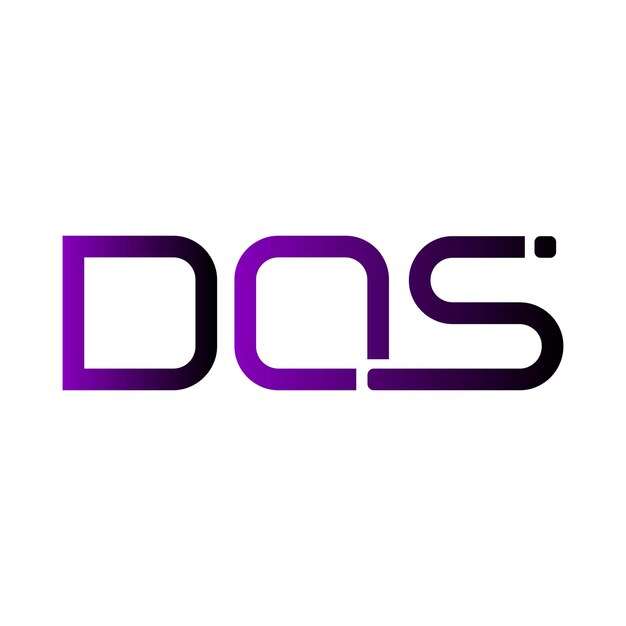 El logotipo de DQS, el gradiente inicial del monograma, el diseño vectorial de la identidad empresarial del sello de letras minimalista moderno