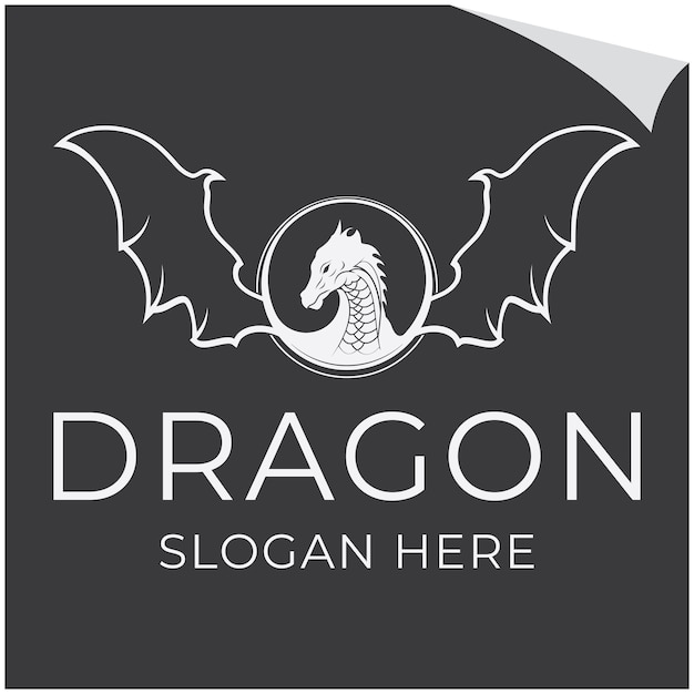 Un logotipo de dragón representa el poder de la fuerza